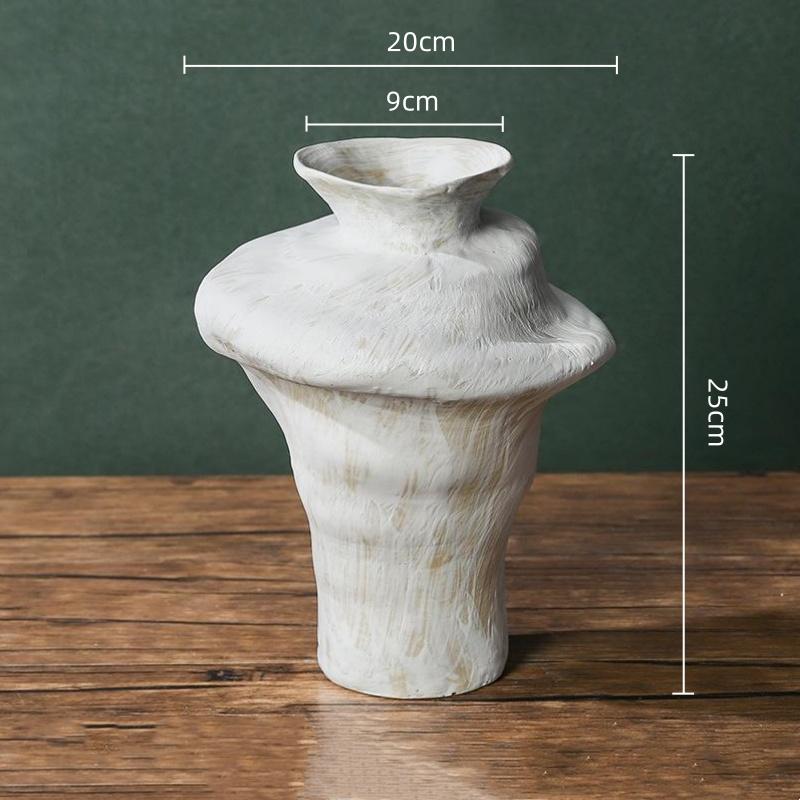 Keramikvase Handgefertigt Grobkeramik Blumenvase Keramik Handwerk Blumenarrangement Zubehör Heimdekoration