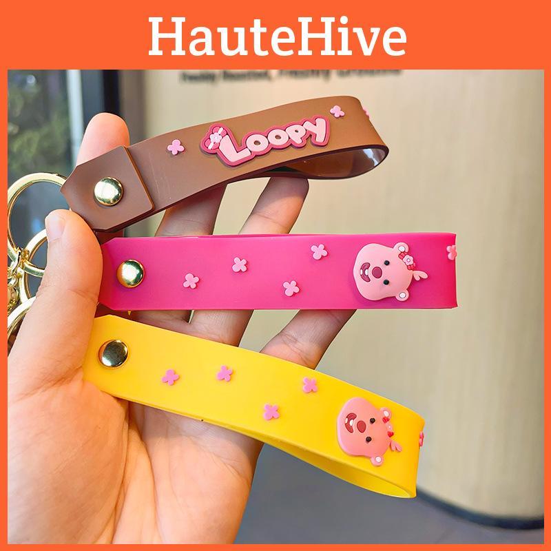 Entzückender Cartoon Biber Schlüsselanhänger Niedliche Silikonfigur für Freundin Geschenk