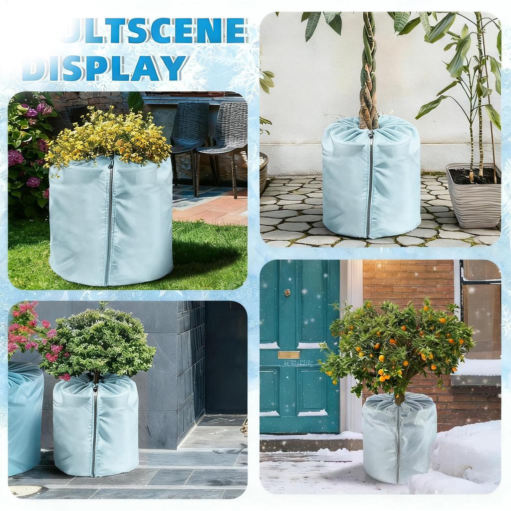 Plant Frost Protection Cover Winter Plant Cover Freeze Protection with Zipper for Garden Tree Rose Bush Greenhouse Raised Bed