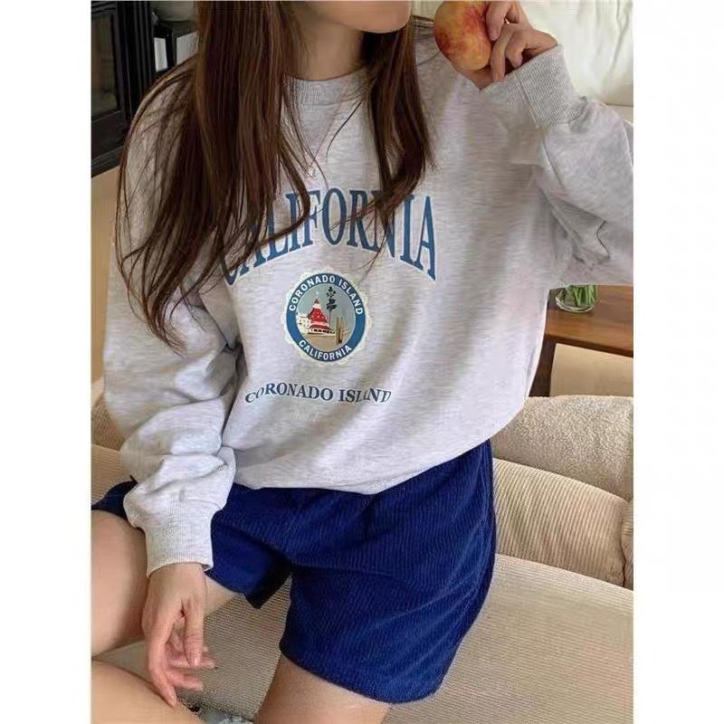 Moda damska Casual Wiosna Jesień Bluzki i koszule z długim rękawem i dekoltem w kształcie litery O