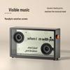 MORRORART M1 Floating Lyrics Bluetooth Speaker: Transparent Desktop Visualizer and Wireless Sound System.