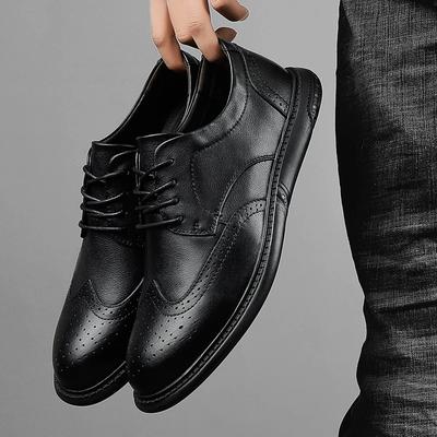 New Men's Genuine Leather Casual Shoes Men High Quality Brand Mens Business Shoes Men Classic Wedding Formal Dress Oxfords Man