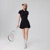 Bingse Women's Tennis & Golf Polo Dress with Chest Pads and Shorts - Slim Fit, Short Sleeve