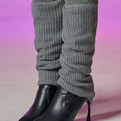 KOLEAT Real Knit Winter Warm Leg Warmers [Gray]