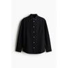 H M Regular Fit Oxford sHirt Black