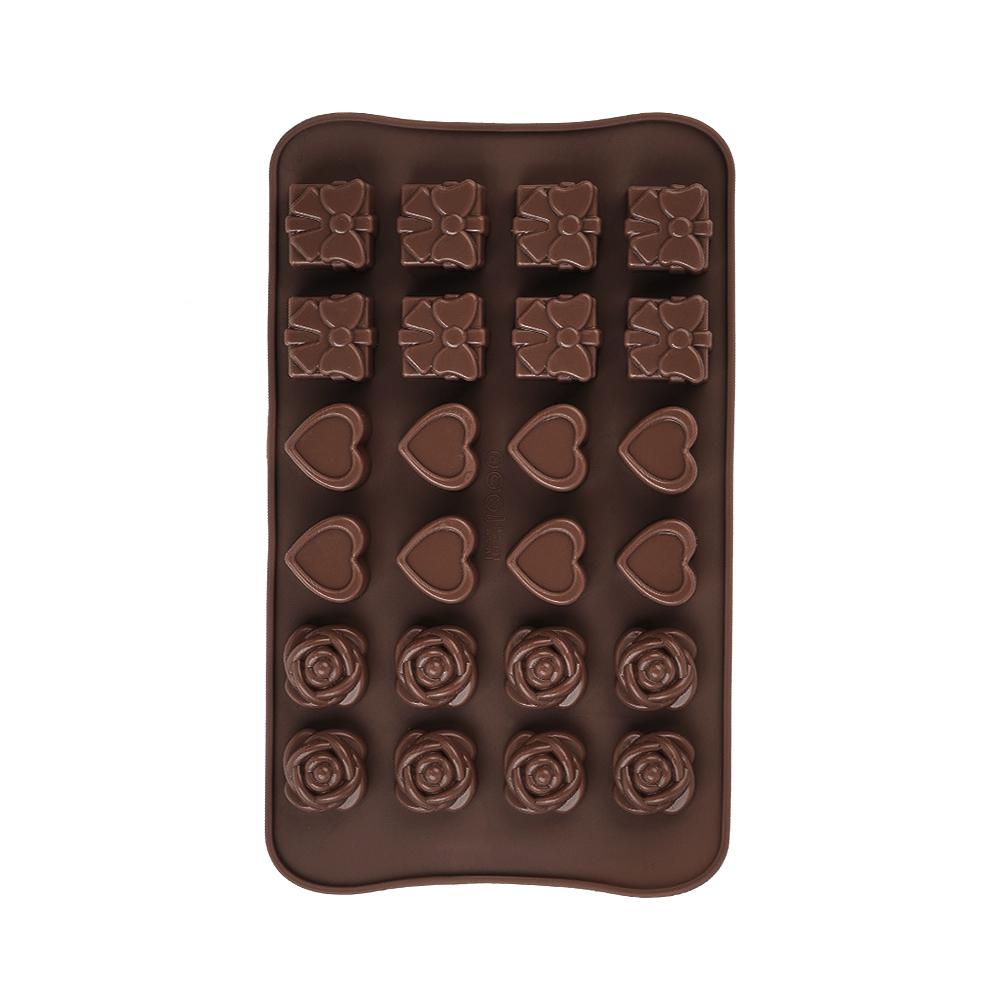 Silicone World Silicone Mold Chocolate Mold Fondant Patisserie Candy Bar Mould Cake Mode Decoration Kitchen Baking Accessories
