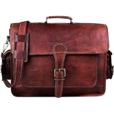 Leather Laptop Bag For Men 18 Inches | Best In Class Leather Briefcase For Men Or Leather Messenger Bag