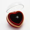 Heart Shape Preserved Flower Flip Ring Box Romantic Birthday Gift Packaging Box  for Lover