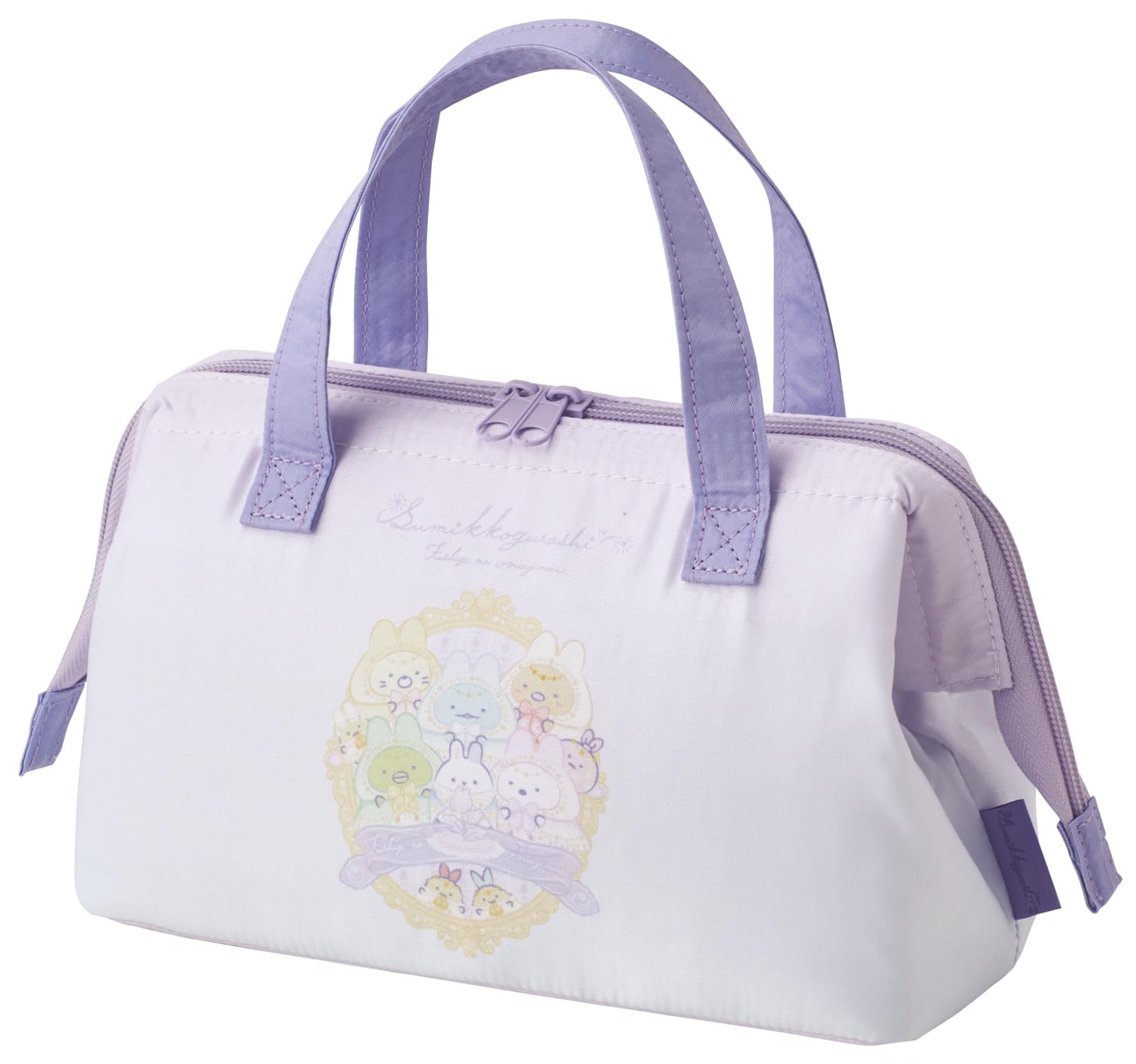 

Skater Lunch Bag, Insulated, Clasp Closure, Women s, Sumikkogurashi, Charm, KGA1-A