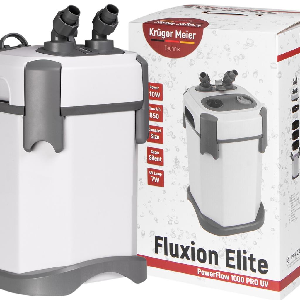 Fluxion Elite 1000 Pro External Filter with UV Lamp for Aquariums 80-180L