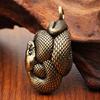 Vintage Copper Snake Ornament Decorations Tea Pet Antique Animal Boa Figurines Miniatures Home Decor Accessories For Living Room