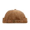 Early Autumn Label Letter Corduroy Street Retro Yuppie Hat Korean Fashion Hip Hop Melon Skin Hat