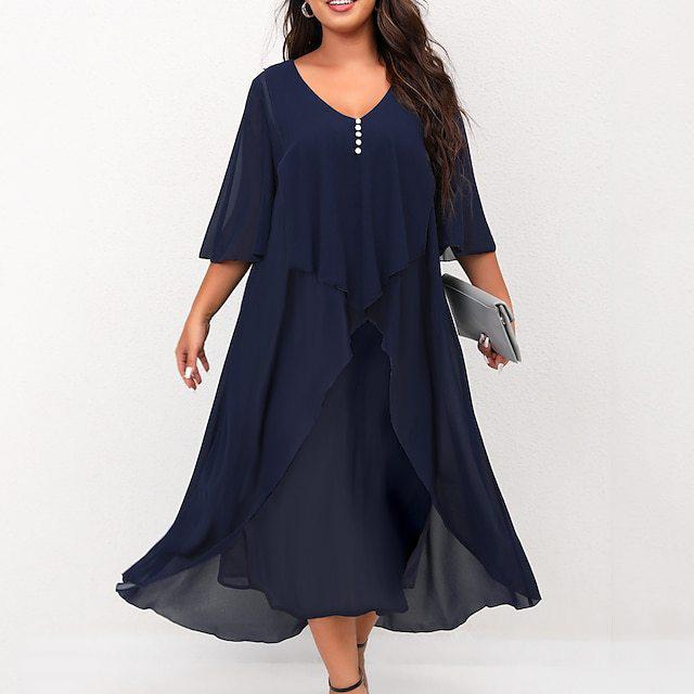 

Весенне-осеннее модное женское шифоновое лоскутное повседневное платье из двух частей с нерегулярными рукавами и средними рукавами XL