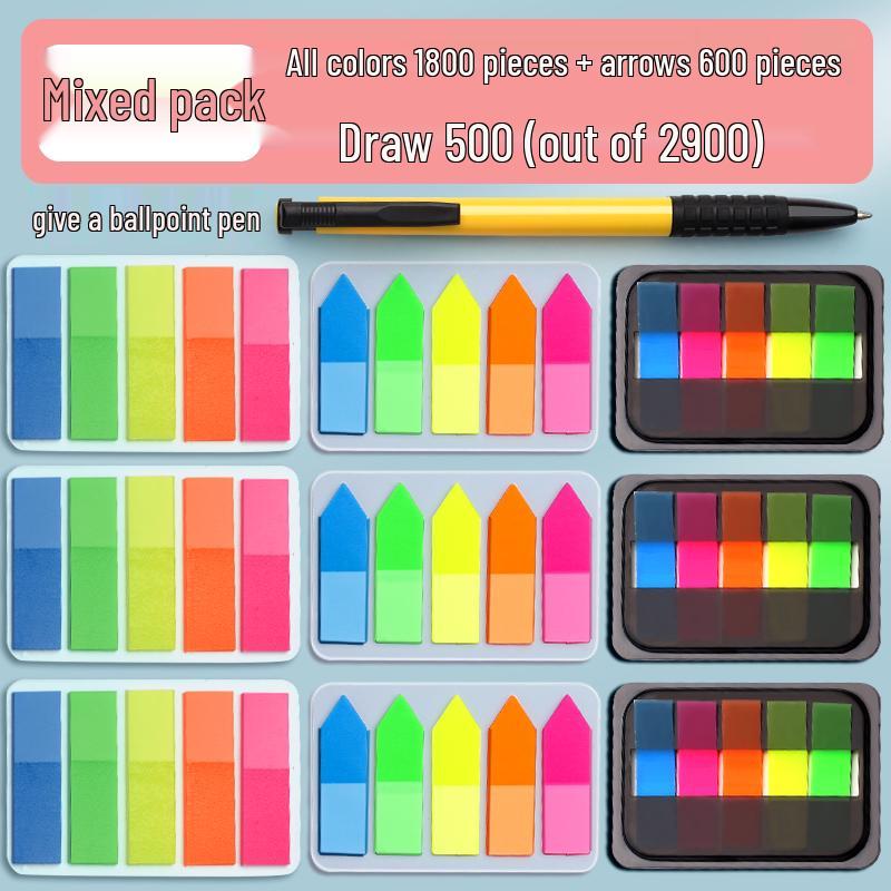 Transparent Writable Index Tabs for Students: Sticky Notes & Page Markers