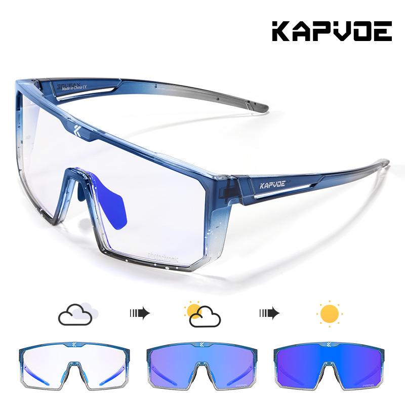 

KAPVOE Cycling glasses, bicycle UV protection goggles, road bike outdoor sports mountaineering sunglasses TK232-PH-BL-1L-14