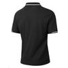 Polo casual sportiva da uomo in jacquard con colletto rovesciato e maniche corte