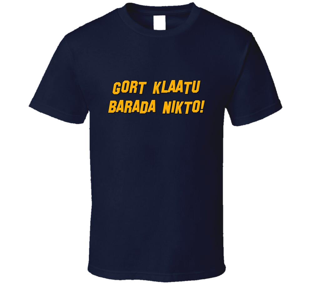 The Day the Earth Stood Still Gort Klaatu Barada Nikto T Shirt Mens Womens Tees Top M