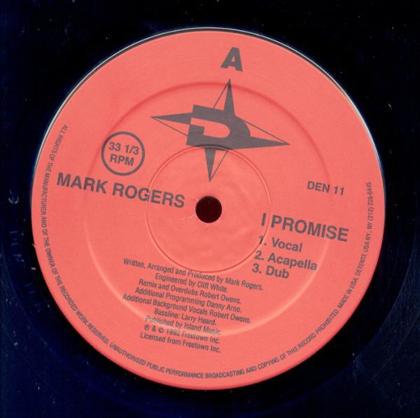 

12inch Record MARK ROGERS - I Promise DEN11 Detente 1992 US Dance & Electronica Used