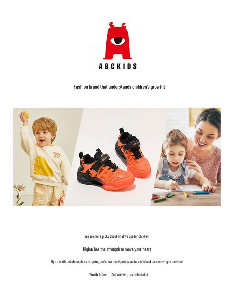 Abckids 2026 Spring Breathable Mesh Shoes: Casual Kids' Footwear for Boys & Girls
