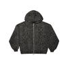 Unisex Retro Leopard Print Zip-Up Sweatshirt, Casual Streetwear
