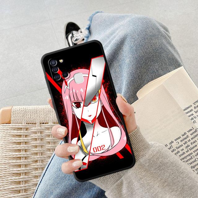 

Чехол для телефона Samsung Galaxy A10 A50 A10s A70 A54 A34 A02s A02 A01 A20e A03 Core A04 A03s A04s аниме Zero Two Darling Cover Samsung A54 5G