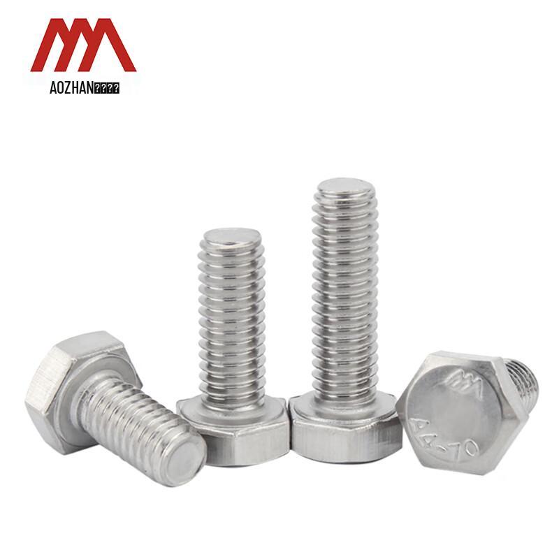 316 Stainless Steel A4-70 Hex Head Bolt (DIN933)