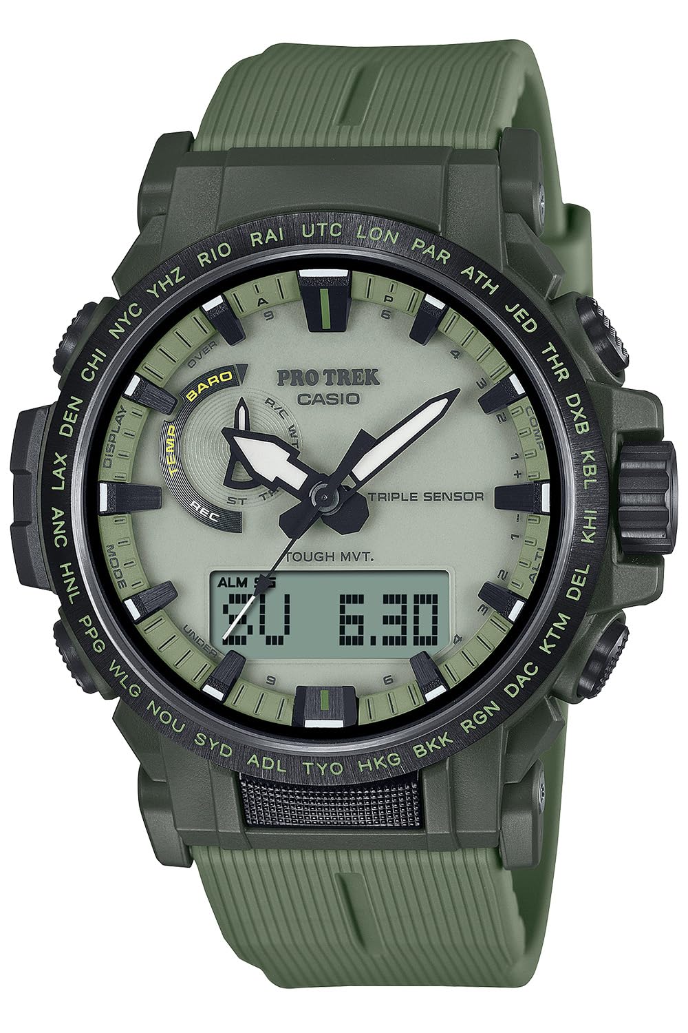 

Protrek Watch Line Radio Solar Biomass Plastic Green [Casio] []Climber PRW-61LD-3JF для чоловіків зелений