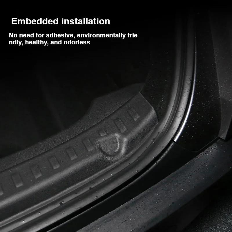 TPE Trunk Guards for Tesla Model Y Juniper 2025 Rear Trunk Door Sill Protector Cargo Threshold Sill Cover Car Rear Bumper Guards
