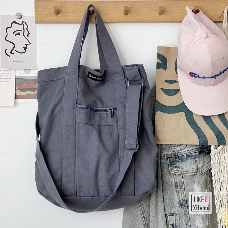 

Японская сумка-мессенджер Commuter Canvas - унисекс, ручная работа, утолщенный хлопковый рюкзак