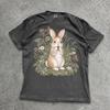 Cottagecore Rabbit Shirt, Blackberry Bunny Tee, Woodland Animal T-Shirt, Botanical Nature Lover Gift