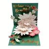 Mothers Day 3d Gift Card With Gold Foil Lotus Flower For Celebration And Appreciation
