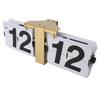 Automatic Flip Clock Mechanical Clock Battery Powered Retro Digital Flip Down Clock for Desktop Standing Wall Hanging