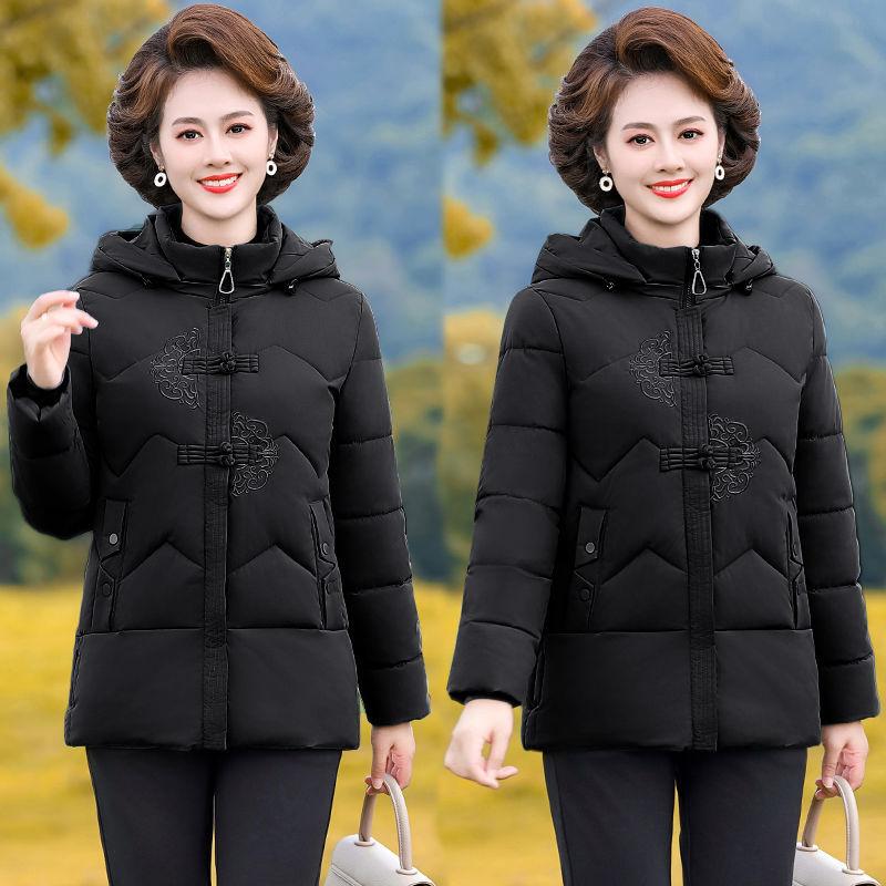 

Хлопковая одежда для мамы для женщин среднего возраста, новая хлопковая одежда средней длины и большой размер для среднего и пожилого возраста XL recommends 85-55kg