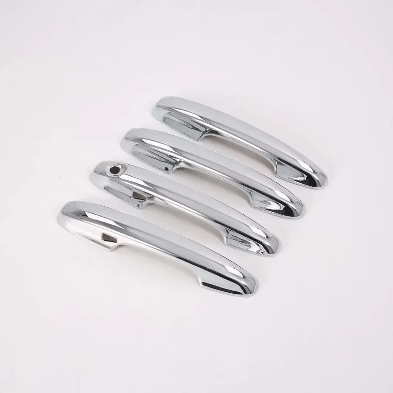 For Ford Focus      ABS Chrome Carbon Fiber Glossy Black Car Door Handle Cover Trims Car Styling Accessories