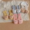 Korean Cartoon Bear Baby Sock Cute Middle Tube Boys Girls Sock Soft Infant Toddler Sokken Solid Color Newborn Sox