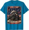 Big Boy 4014 Train 4th of July Retro US Flag Vintage Apparel Unisex T-Shirt 1