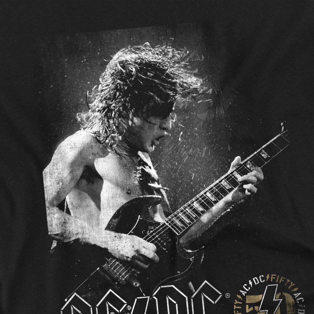 AC/DC Mens Photo Guitar T-Shirt