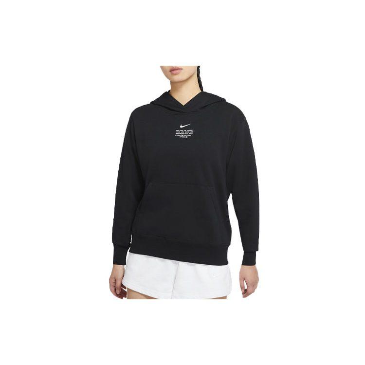 Nike Sweatshirts Women's Black Hooded Moderate Regular DJ6948-010