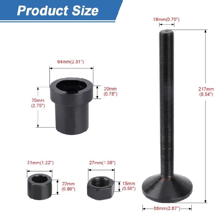 Werkzeug zur Montage der inneren Achswellen-Seitenmanschette Dichtring für Vorderachswellen für Dana 30/44/60