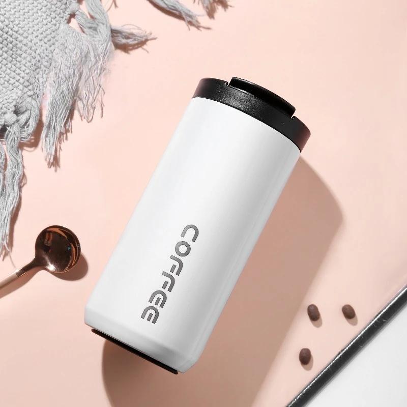 Isolierter Kaffeebecher aus Edelstahl 304 Reisebecher Kreatives Modedesign Geschäftsgeschenk Grenzüberschreitender Autobecher Wasserflasche