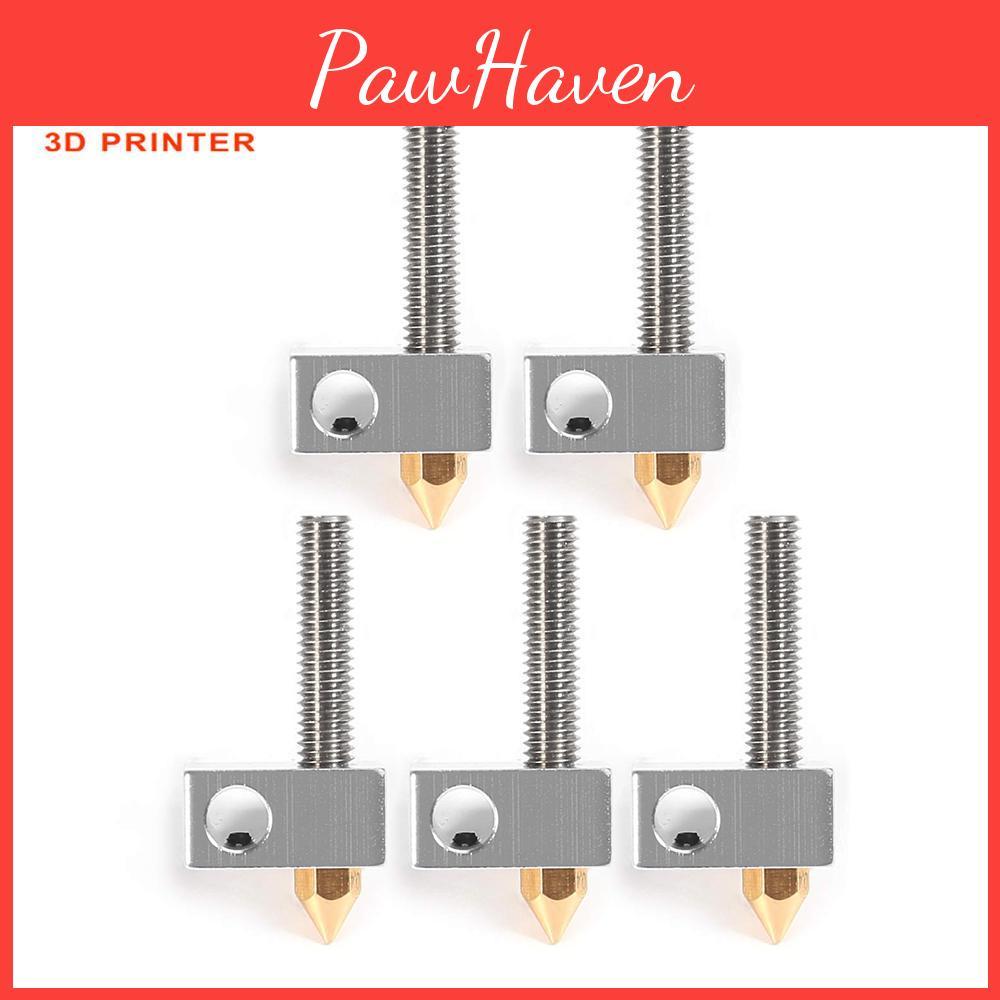 Extruder 04mm Brass Nozzle Anet Print Head Heater Block Hotend 175mm Throat Tubes