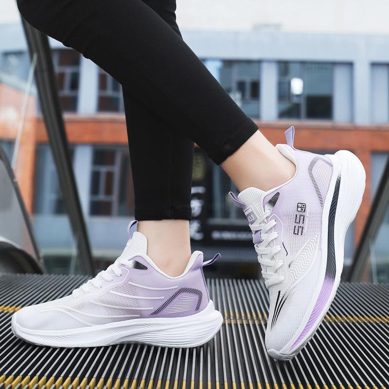 Running Shoes New Breathable Plus Size Competitive Sports Student Couple Sneakers Lightweight Rebound Running Shoes