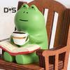 Pryskyřice Funny Frog Socha Neblednoucí Unikátní Funny Frog Socha Sculpture Desktop Dekorace