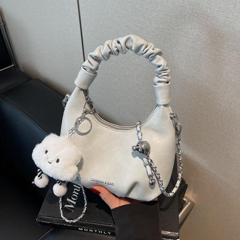 High-end Hand Bag Women's 2025 New Trendy Spring Popular Fashion Commuter Shoulder Messenger Bag Dumpling Bag