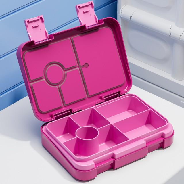 Divided Microwave Oven Bento Box 810ml Leakproof Storage Box Double-layer Food Container