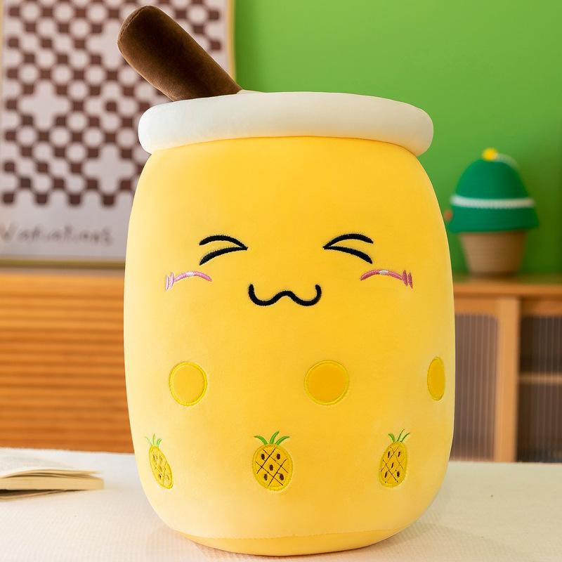 New Fruit Pearl Milk Tea Cup Pillow Doll Plush Toy Rag Doll Doll