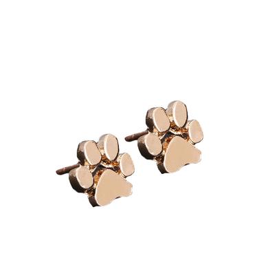 1 Pair Cat Dog Paw Shape Stud Earrings Cute Pet Paw Print Earrings Women Jewelry