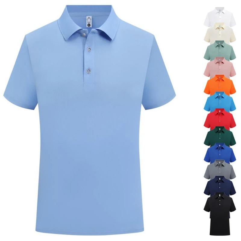 Classic Uniform Polo T Shirt Men   Summer Formal Collar T-shirt For Men Casual Camiseta Polos De Hombre
