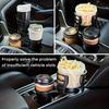 Car Cup Holder Extender, Multifunctional 2 In 1 Car Cup Holder, Adjustable Base Drink Holder Extender, Car Cup Mug Organizer