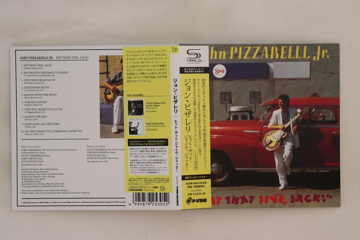 

CD JOHN PIZZARELLI, JR - Hit That Jive, Jack! PCD25305 P-VINE Japan Obi Jazz Used